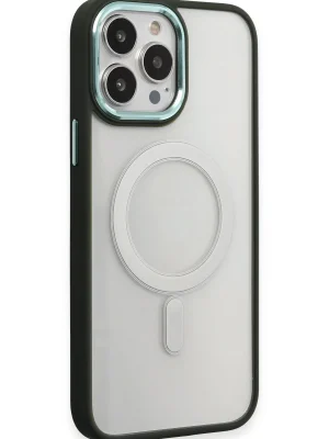 Newface iPhone 15 Pro Kılıf Room Magneticsafe Silikon - Köknar Yeşili