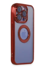 Newface iPhone 15 Pro Kılıf Slot Silikon - Kırmızı - Görsel 2