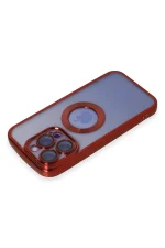 Newface iPhone 15 Pro Kılıf Slot Silikon - Kırmızı - Görsel 3