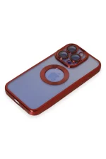 Newface iPhone 15 Pro Kılıf Slot Silikon - Kırmızı - Görsel 4