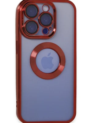Newface iPhone 15 Pro Kılıf Slot Silikon - Kırmızı