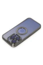 Newface iPhone 15 Pro Kılıf Slot Silikon - Titan Gri - Görsel 3