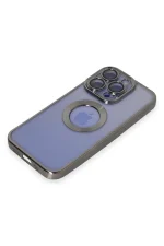 Newface iPhone 15 Pro Kılıf Slot Silikon - Titan Gri - Görsel 4