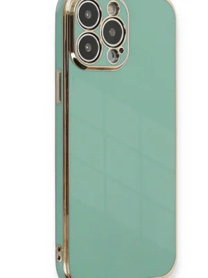 Newface iPhone 15 Pro Kılıf Volet Silikon - Açık Yeşil