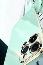 Newface iPhone 15 Pro Kılıf Volet Silikon - Kırmızı - Görsel 3