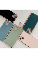 Newface iPhone 15 Pro Kılıf Volet Silikon - Pembe - Görsel 2