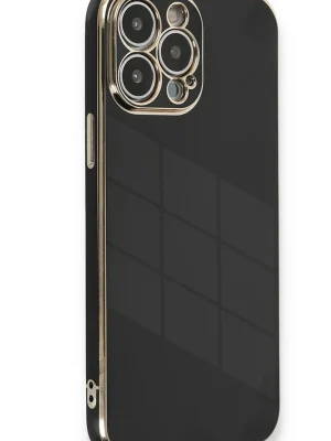 Newface iPhone 15 Pro Kılıf Volet Silikon - Siyah