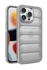 Newface iPhone 15 Pro Max Kılıf Airmax Silikon Kapak - Titan Gri