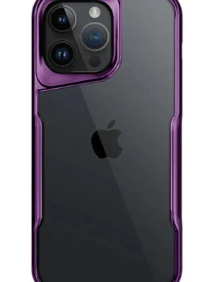 Newface iPhone 15 Pro Max Kılıf Boyi Silikon Kapak - Derin Mor