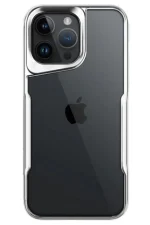 Newface iPhone 15 Pro Max Kılıf Boyi Silikon Kapak - Gümüş