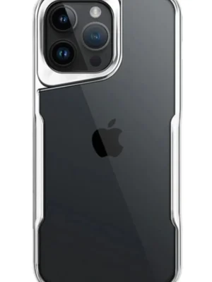 Newface iPhone 15 Pro Max Kılıf Boyi Silikon Kapak - Gümüş