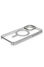 Newface iPhone 15 Pro Max Kılıf Erozi Magsafe Kapak - Gümüş - Görsel 4