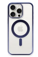 Newface iPhone 15 Pro Max Kılıf Erozi Magsafe Kapak - Lacivert - Görsel 2