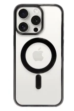 Newface iPhone 15 Pro Max Kılıf Erozi Magsafe Kapak - Siyah - Görsel 2