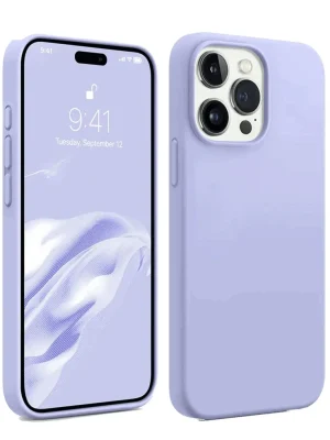 Newface iPhone 15 Pro Max Kılıf First Silikon - Lila