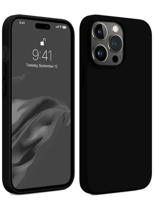 Newface iPhone 15 Pro Max Kılıf First Silikon - Siyah