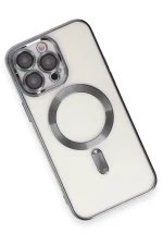 Newface iPhone 15 Pro Max Kılıf Kross Magneticsafe Kapak - Titan Gri - Görsel 3