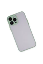 Newface iPhone 15 Pro Max Kılıf Montreal Silikon Kapak - Açık Yeşil - Görsel 2