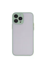 Newface iPhone 15 Pro Max Kılıf Montreal Silikon Kapak - Açık Yeşil