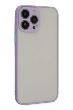 Newface iPhone 15 Pro Max Kılıf Montreal Silikon Kapak - Mor - Görsel 3