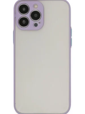 Newface iPhone 15 Pro Max Kılıf Montreal Silikon Kapak - Mor