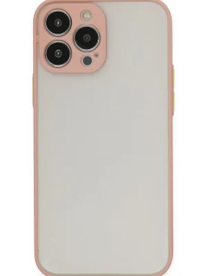 Newface iPhone 15 Pro Max Kılıf Montreal Silikon Kapak - Pembe
