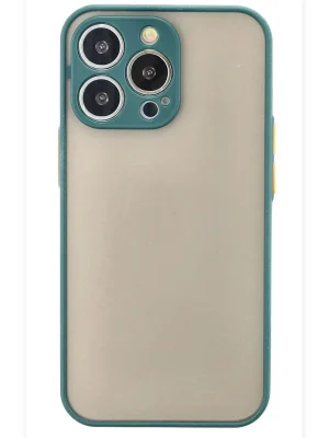 Newface iPhone 15 Pro Max Kılıf Montreal Silikon Kapak - Yeşil