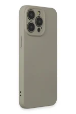 Newface iPhone 15 Pro Max Kılıf Nano içi Kadife Silikon - Beyaz Titanyum - Görsel 2