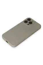 Newface iPhone 15 Pro Max Kılıf Nano içi Kadife Silikon - Beyaz Titanyum - Görsel 4