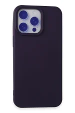 Newface iPhone 15 Pro Max Kılıf Nano içi Kadife Silikon - Mor