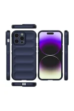 Newface iPhone 15 Pro Max Kılıf Optimum Silikon - Lacivert - Görsel 2