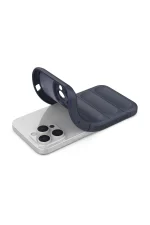 Newface iPhone 15 Pro Max Kılıf Optimum Silikon - Lacivert - Görsel 4