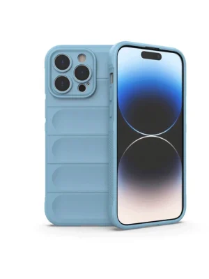 Newface iPhone 15 Pro Max Kılıf Optimum Silikon - Sky Blue