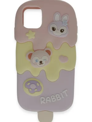 Newface iPhone 15 Pro Max Kılıf Poky Karakter Silikon Kapak - Desen 11