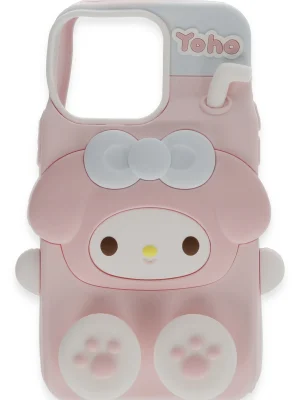 Newface iPhone 15 Pro Max Kılıf Poky Karakter Silikon Kapak - Desen 2