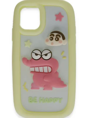 Newface iPhone 15 Pro Max Kılıf Poky Karakter Silikon Kapak - Desen 4