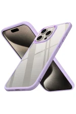 Newface iPhone 15 Pro Max Kılıf Power Silikon - Lila