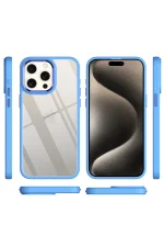 Newface iPhone 15 Pro Max Kılıf Power Silikon - Lila - Görsel 3