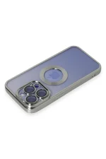Newface iPhone 15 Pro Max Kılıf Slot Silikon - Gümüş - Görsel 3