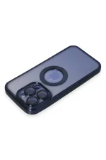 Newface iPhone 15 Pro Max Kılıf Slot Silikon - Lacivert - Görsel 3