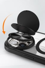 Newface iPhone 15 Pro Max Kılıf Teleskop Lens Magsafe Silikon Kapak - Lacivert - Görsel 3