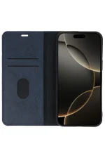 Newface iPhone 15 Pro Max Kılıf Trend S Plus Kapaklı Kılıf - Koyu Yeşil - Görsel 2