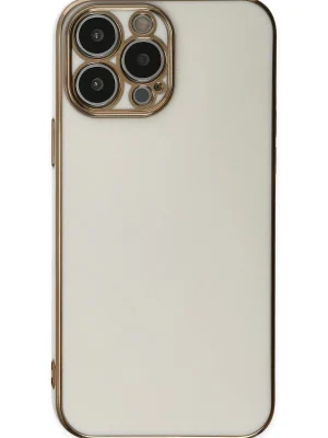 Newface iPhone 15 Pro Max Kılıf Volet Silikon - Beyaz