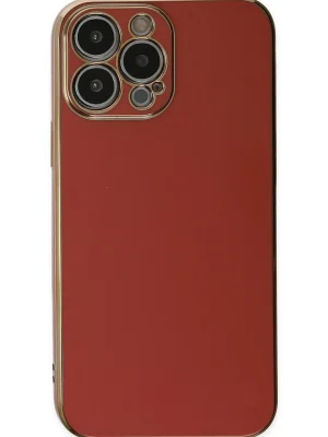 Newface iPhone 15 Pro Max Kılıf Volet Silikon - Kırmızı