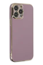 Newface iPhone 15 Pro Max Kılıf Volet Silikon - Mor - Görsel 3