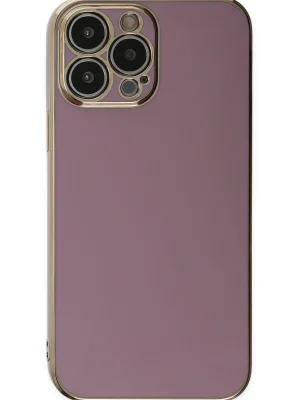 Newface iPhone 15 Pro Max Kılıf Volet Silikon - Mor