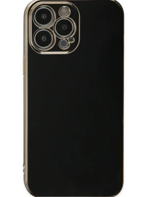 Newface iPhone 15 Pro Max Kılıf Volet Silikon - Siyah