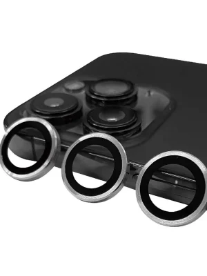 Newface iPhone 15 Pro Max Raze Metal Kamera Lens - Gümüş