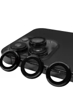 Newface iPhone 15 Pro Max Raze Metal Kamera Lens - Siyah