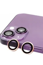 Newface iPhone 15 Raze Metal Kamera Lens - Pembe